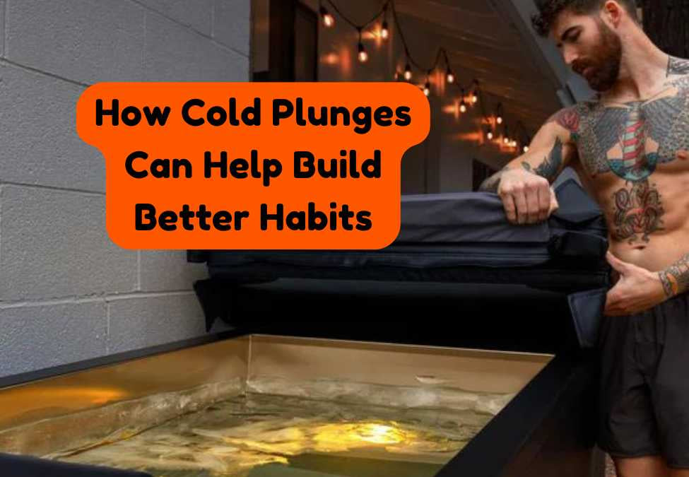 Image showing a man standing next to a sun home sauna cold plunge