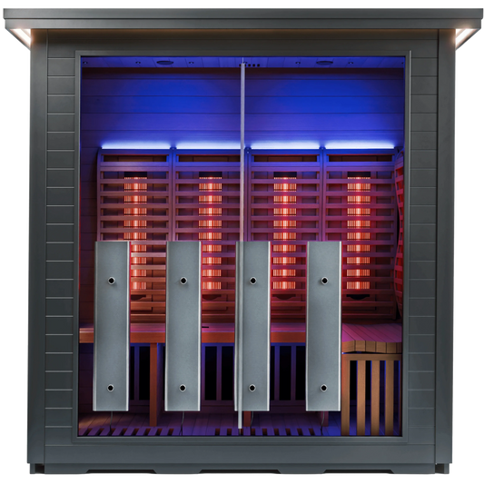 Sun Home Luminar™ Outdoor 5-Person Full Spectrum Infrared Sauna - Sun Home Saunas