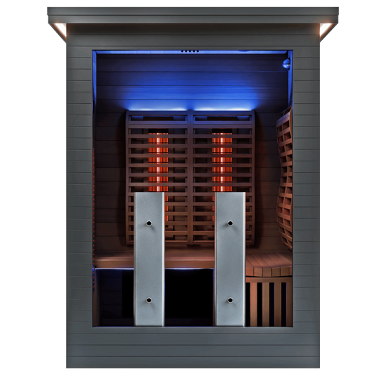 Sun Home Luminar™ Outdoor 2-Person Full Spectrum Infrared Sauna - Sun Home Saunas