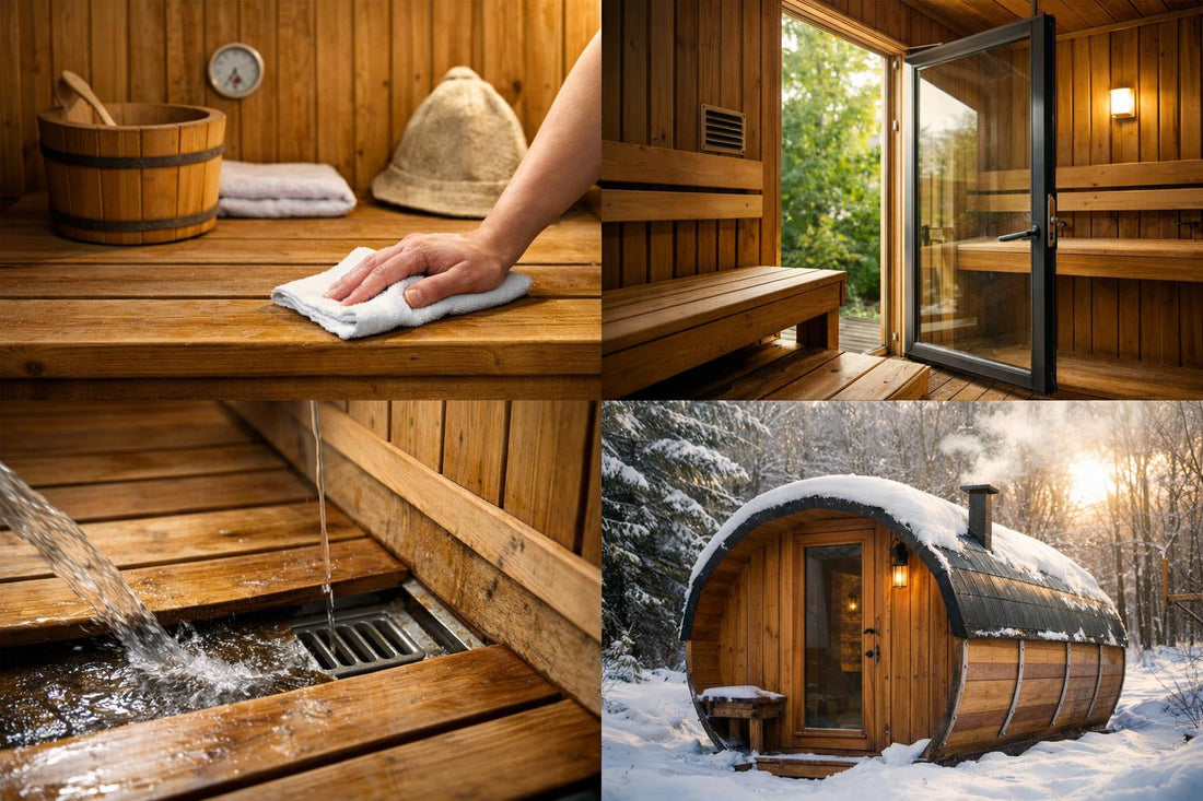image showing different ways of preventing mold in saunas