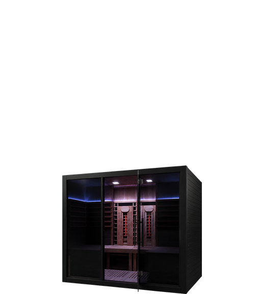 Sun Home Eclipse 4-Person Indoor Red Light and Full-Spectrum Infrared Sauna navigation product cutout
