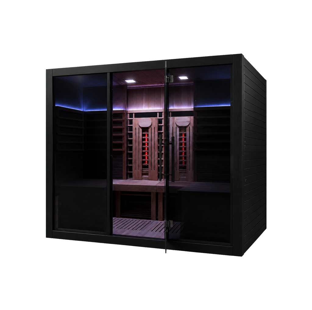Sun Home Eclipse™ 4-Person Indoor Red Light & Full-Spectrum Infrared Sauna product cutout