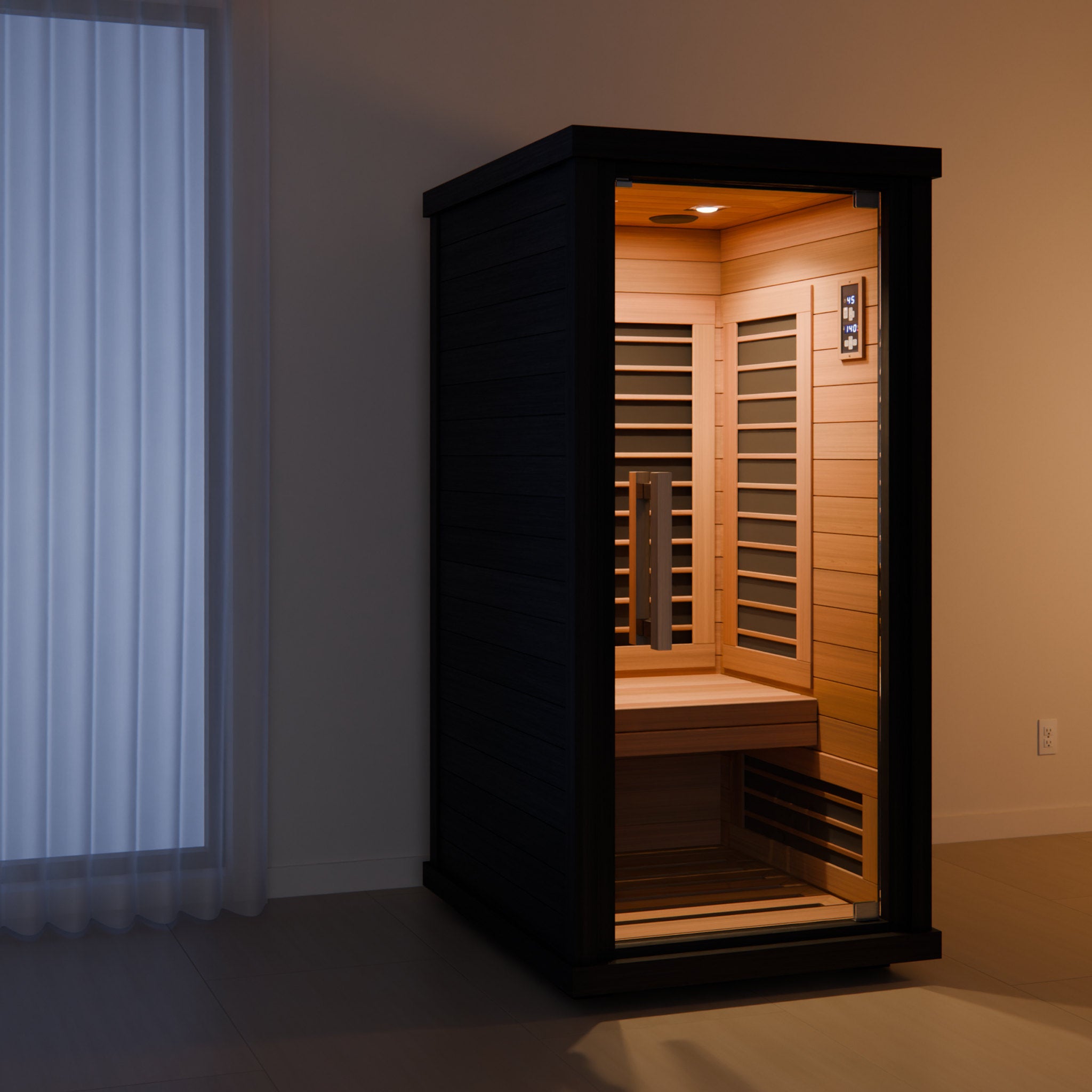 Sun Home Solstice™ 1-Person Indoor Infrared Sauna