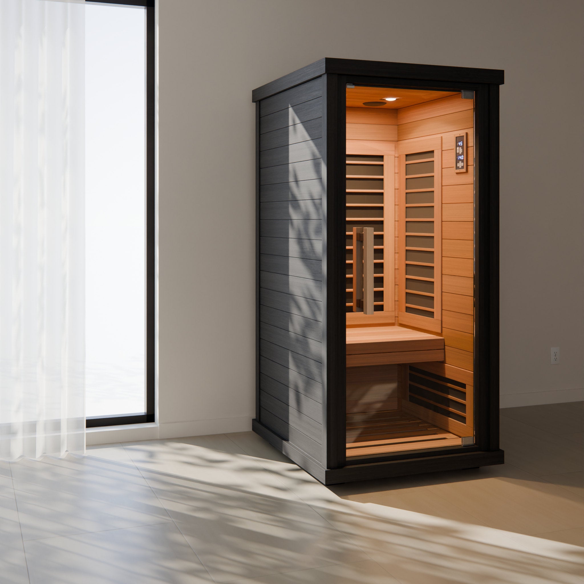 Sun Home Solstice™ 1-Person Indoor Infrared Sauna