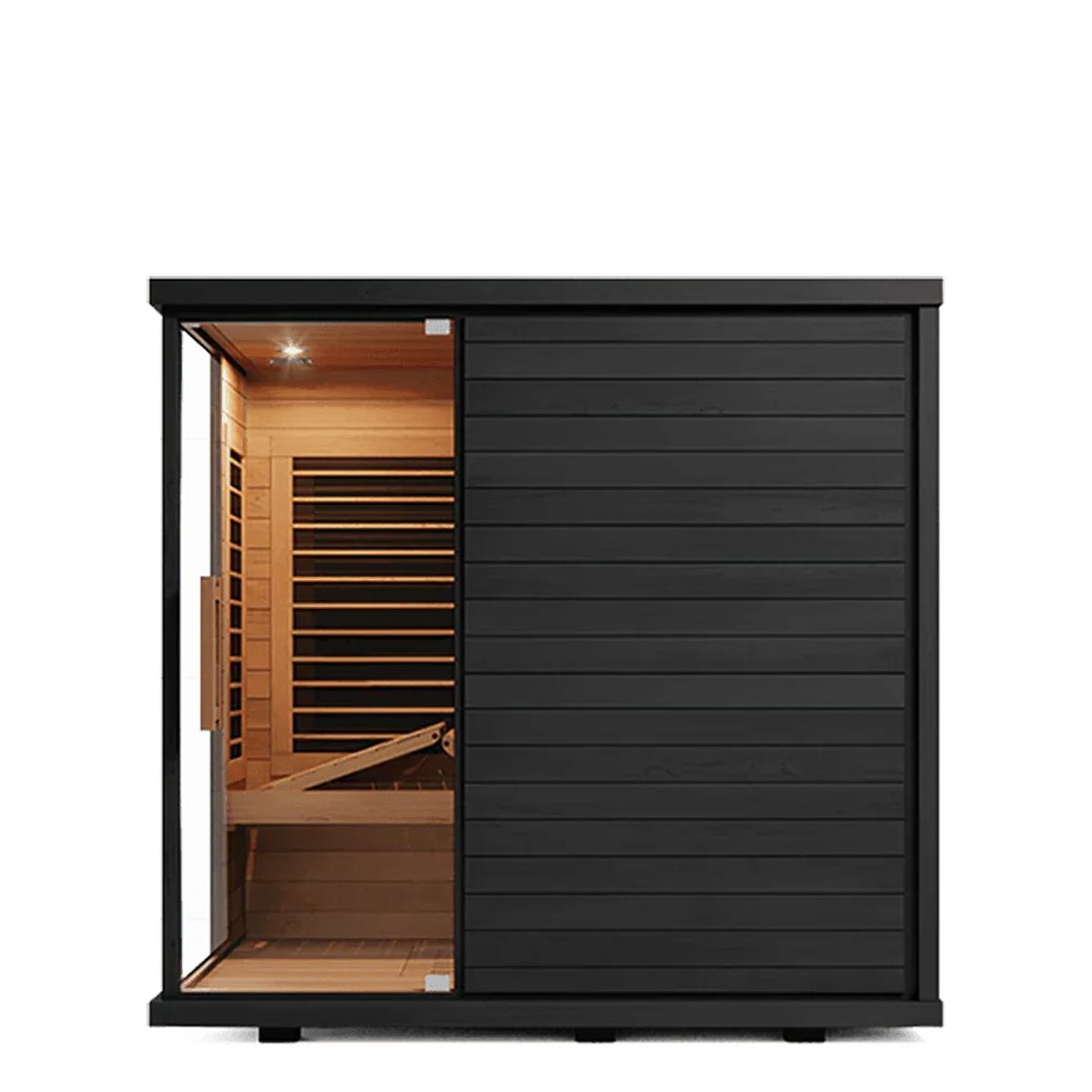 Sun Home Solstice™ 4-Person Indoor Infrared Sauna, front view